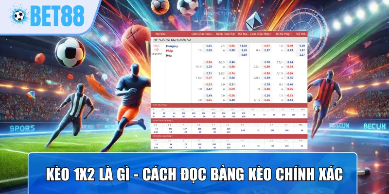 Kèo 1x2 là gì - Cách đọc bảng kèo chính xác